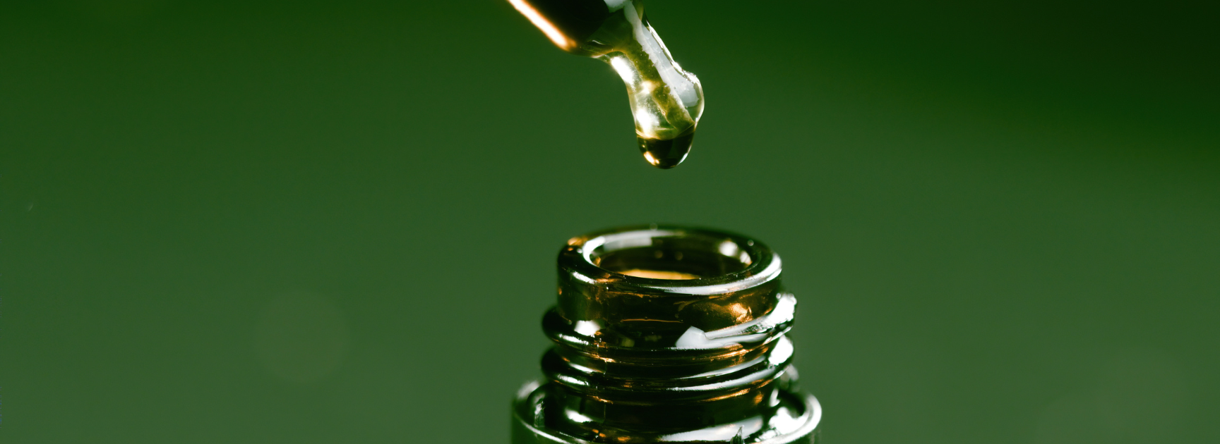 CBD oil with dropper